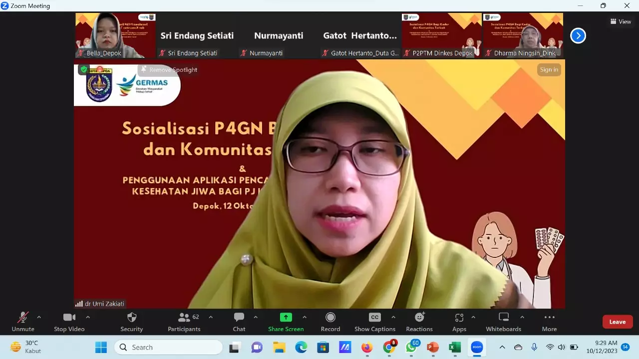 Perangi Narkoba, Kader Kesehatan di Depok Dapat Sosialisasi P4GN
