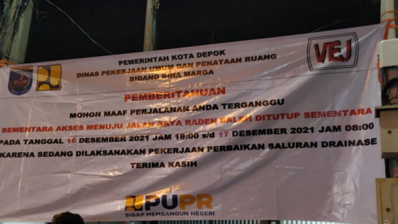 Ada Perbaikan Drainase Besok, Warga Diminta Hindari Jalan Raden Saleh