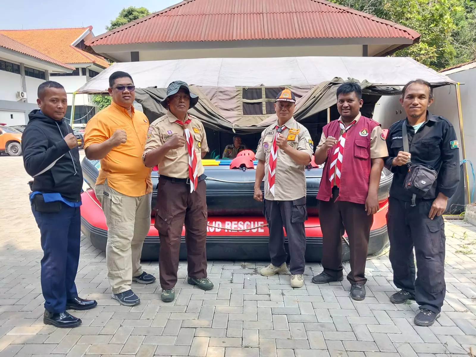 Tingkatkan Kemampuan Penanganan Bencana, Pramuka Peduli Depok Ikut Latgab Water Rescue