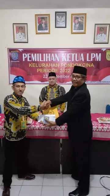 H. Munir Kembali Jabat Ketua LPM Kelurahan Pondok Cina