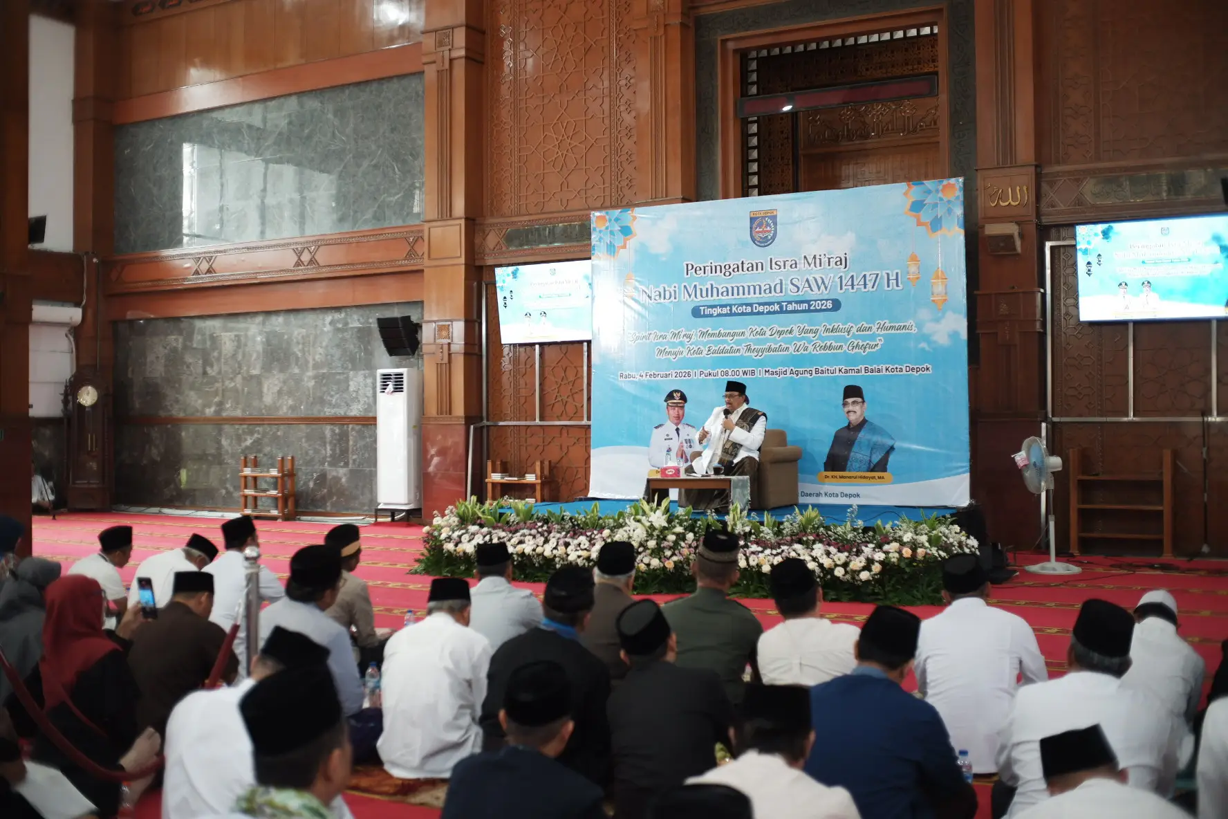 Pemkot Depok Gelar Peringatan Isra Mikraj 1447 H di Masjid Agung Baitul Kamal