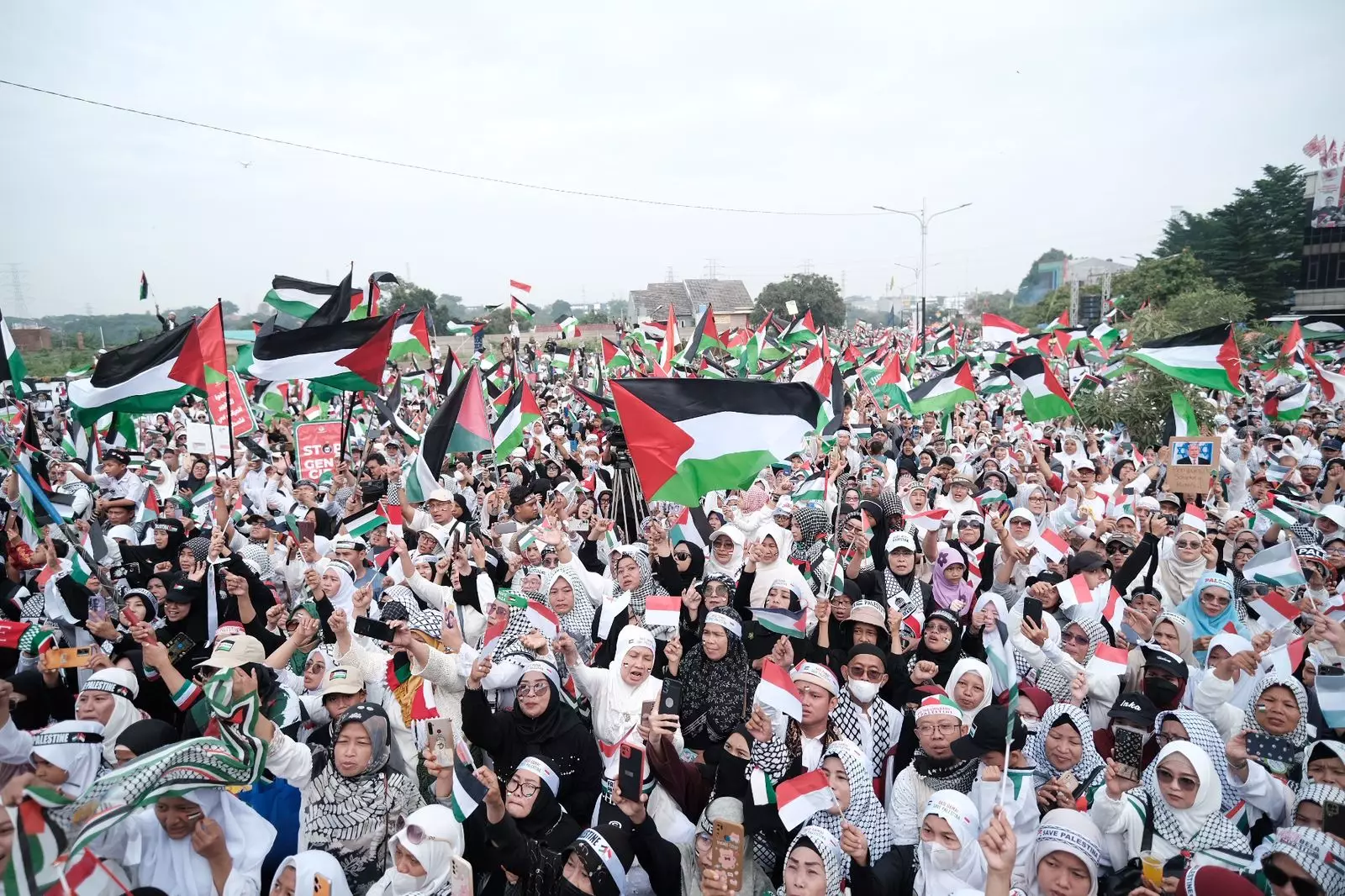 Aksi Damai Depok Bersama Palestina Disambut Antusias Puluhan Ribu Masyarakat