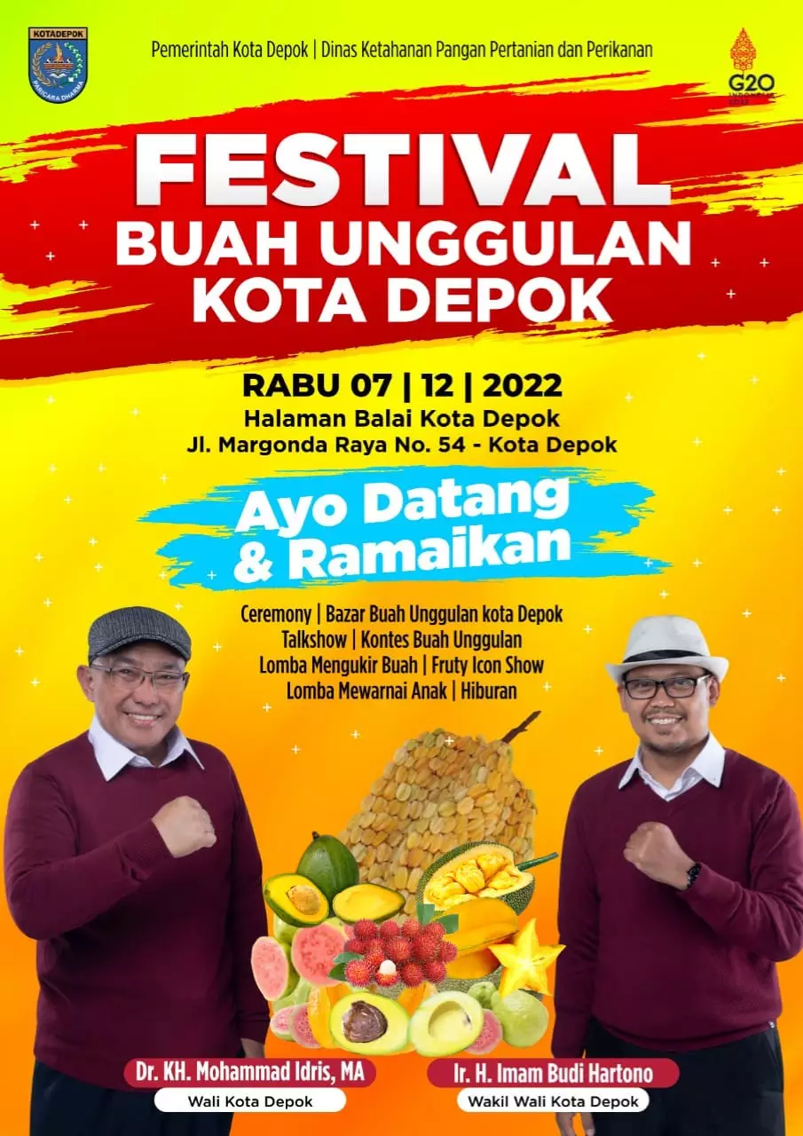 Besok, DKP3 Akan Gelar Festival Buah Unggulan Kota Depok