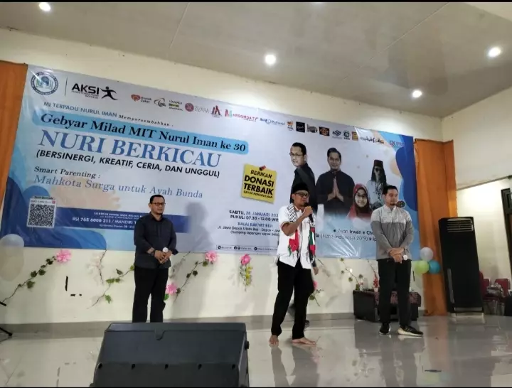 Hadiri Gebyar Milad MIT Nurul Iman ke-30, Ini Doa Bang Imam