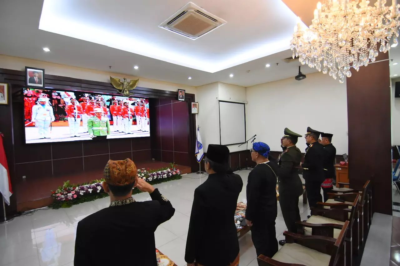Wali Kota Depok Saksikan Upacara HUT Ke-78 RI di Istana Negara Secara Daring