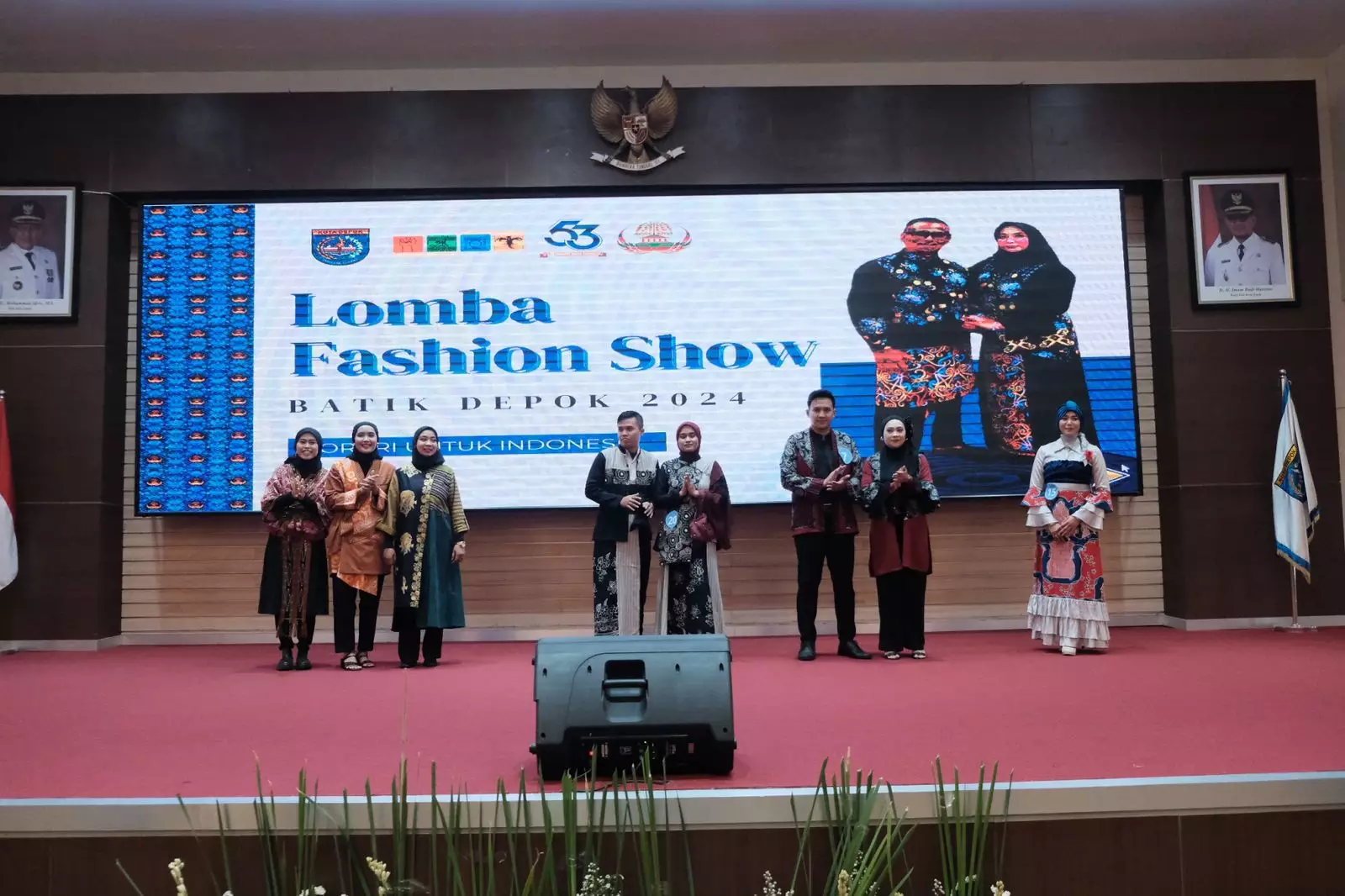 Disdagin, Dishub, dan Dinas PUPR Juara Lomba Fashion Show KORPRI