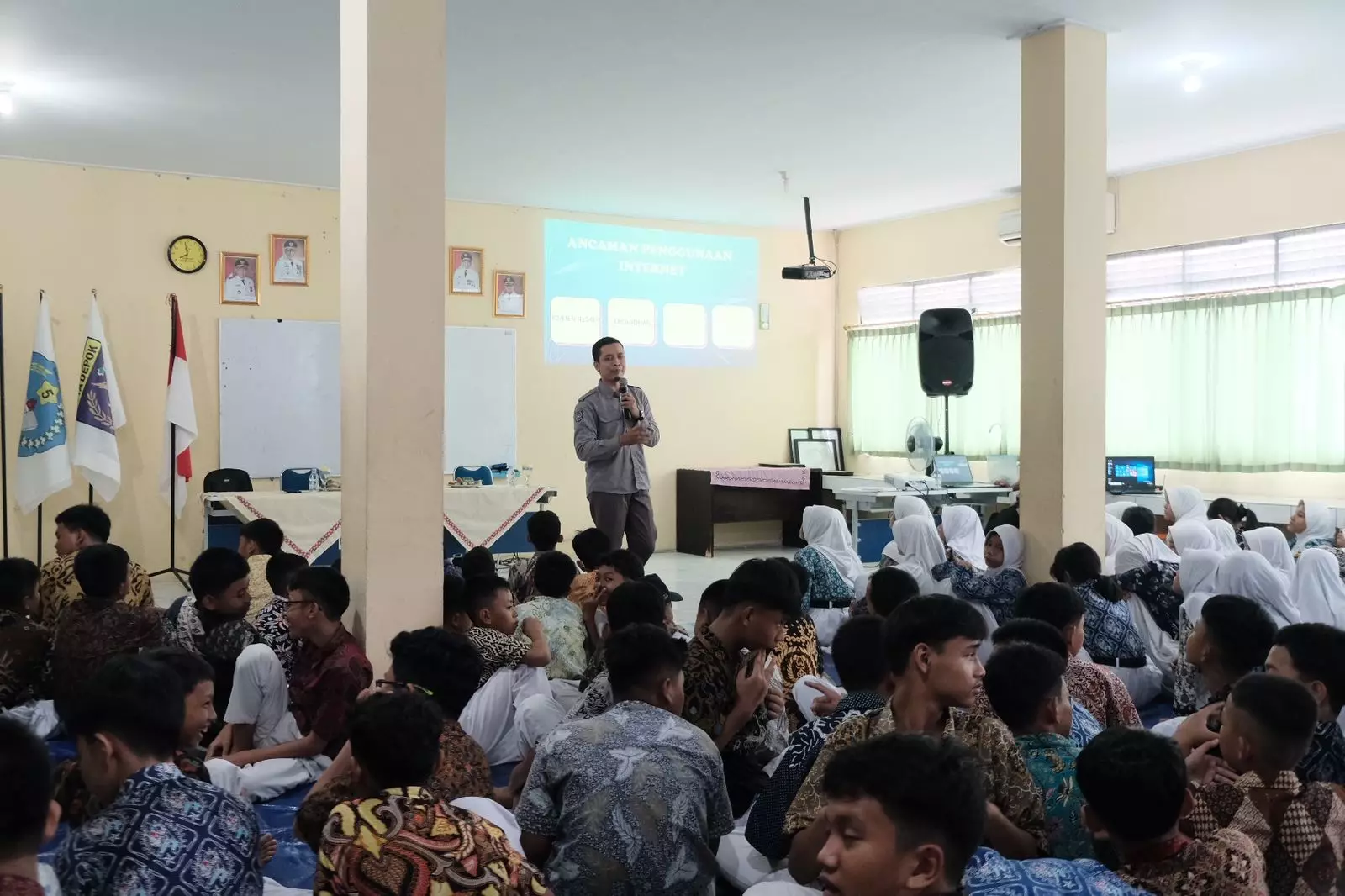 Antusias Tinggi, Sosialisasi MCAP Diskominfo Diikuti 350 Siswa SMPN 5 Depok