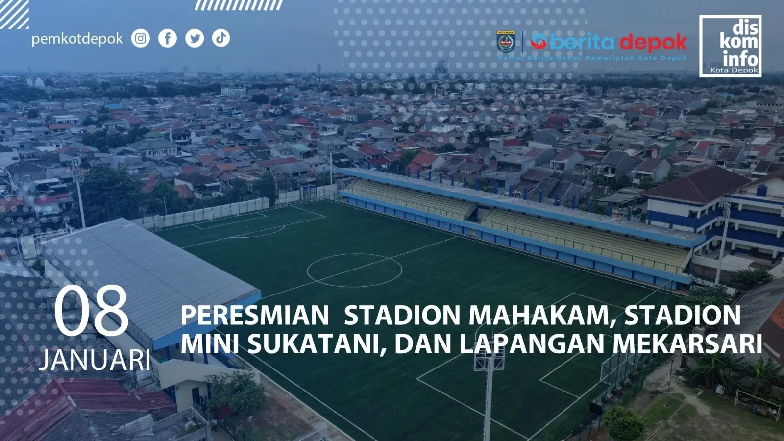 Peresmian Tiga Fasilitas Sepak Bola di Kota Depok