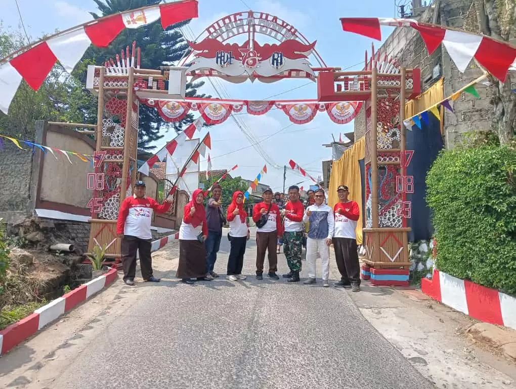 Lomba Hias Gapura Jadi Cara Warga Cipayung Jaya Sambut HUT ke-78 RI