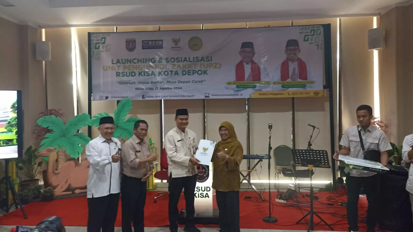 Jalin Kerjasama dengan RSUD KiSA, BAZNAS Depok Serahkan NPWZ