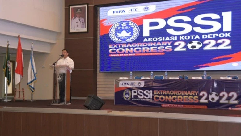  Hadiri KLB Askot PSSI Depok, Sekda Dorong Olahraga Sepakbola Terus Prestasi