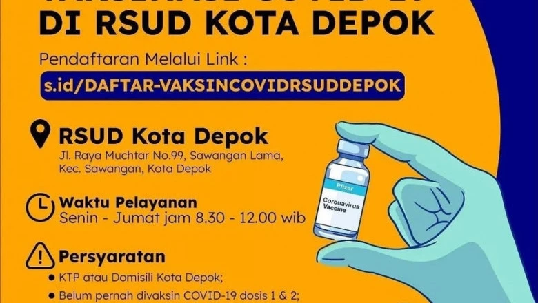 Layani Vaksinasi Pfizer, RSUD Depok Buka Pendaftaran Daring