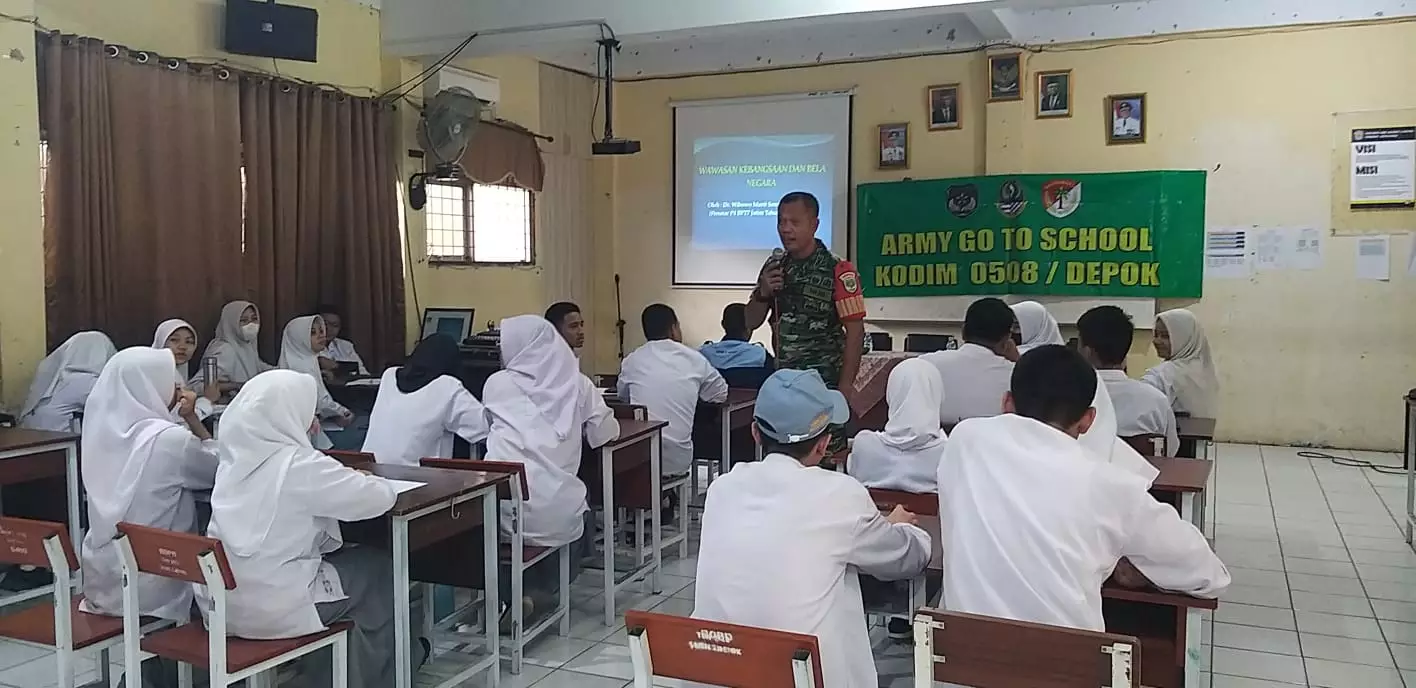 Army Goes To School Kodim Depok Sambangi 25 SMA/SMA, Kenalkan Bela Negara dan Wawasan Kebangsaan