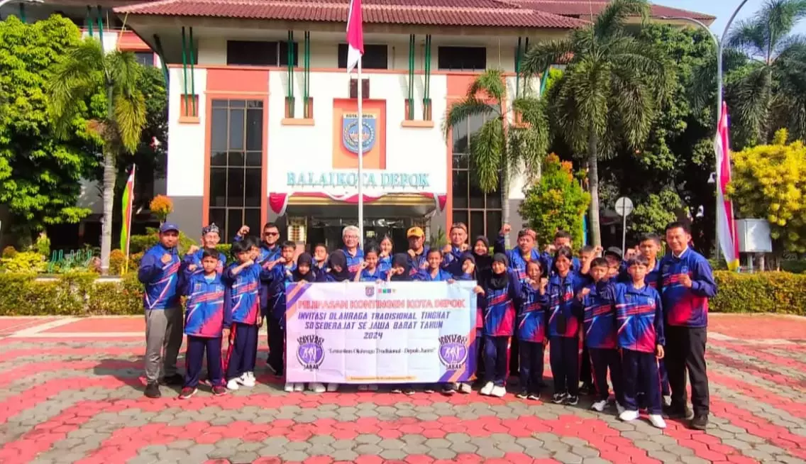 Lepas Kontingen Depok ke Invitasi Ortrad Jabar 2024, Kadisporyata: Junjung Tinggi Sportivitas