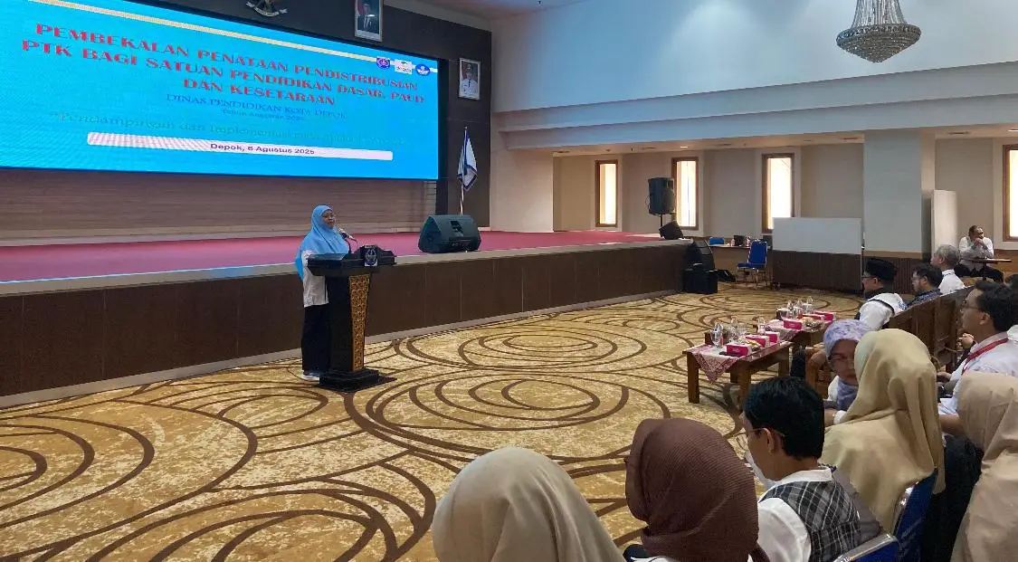 Disdik Depok Bekali Penataan Pendistribusian PTK Bagi Satuan Pendidikan