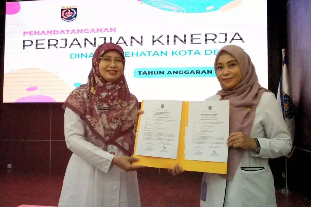 Dinkes Depok Adakan Penandatanganan Perjanjian Kinerja Tahun 2023