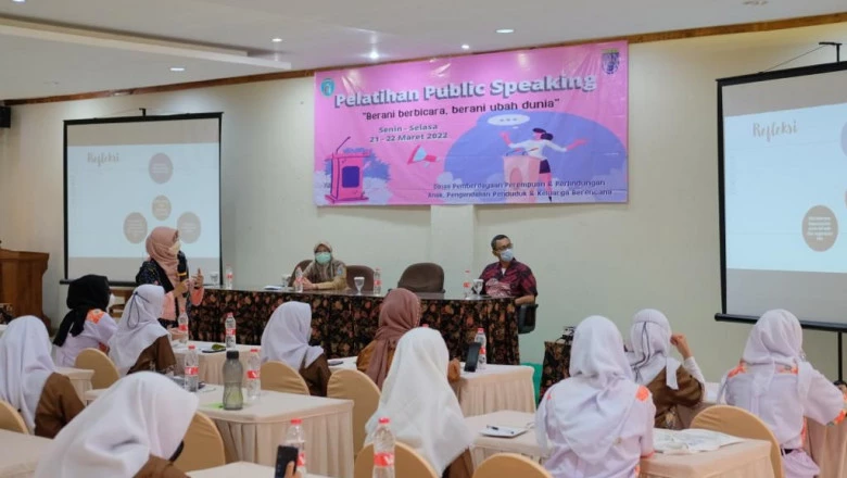 DP3AP2KB Gelar Pelatihan Public Speaking bersama Forum Anak