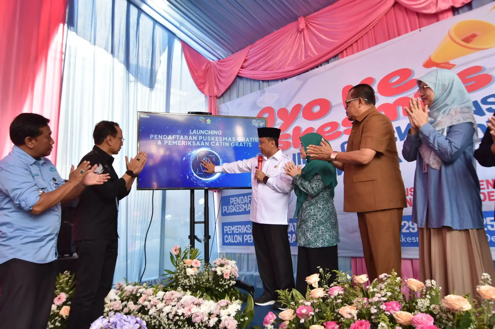 Wali Kota Depok Launching Program Pendaftaran Pemeriksaan Kesehatan Gratis di Puskesmas