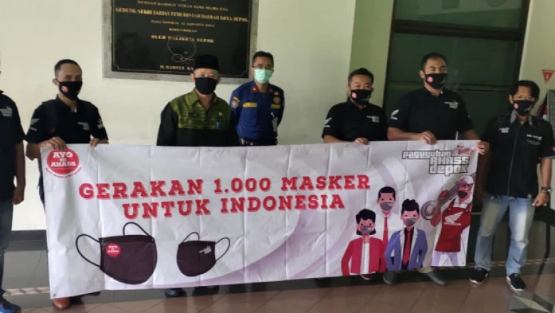 Peduli Covid-19, Paguyuban Ahass Depok Salurkan Bantuan Masker dan APD