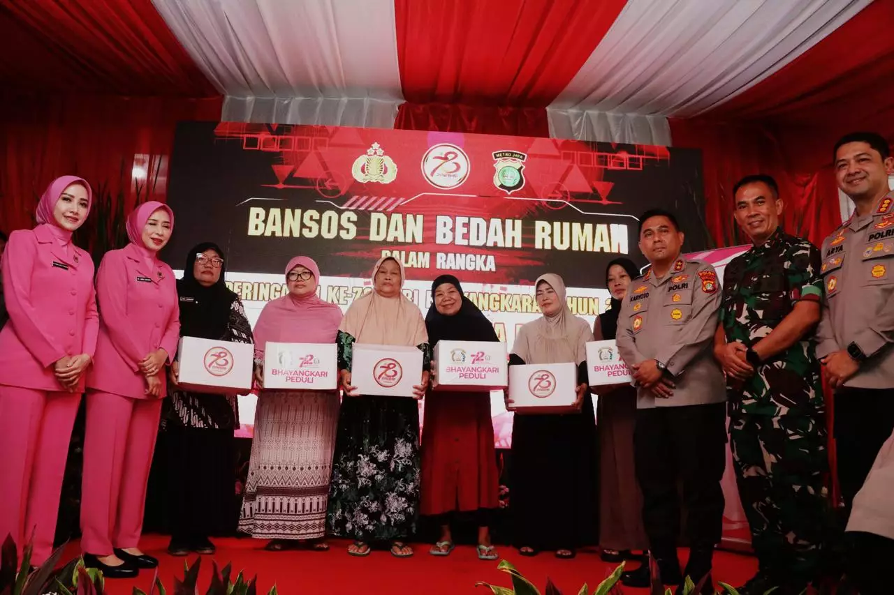 Polres Metro Depok Gelar Berbagai Aksi Peringati HUT ke-78 Bhayangkara
