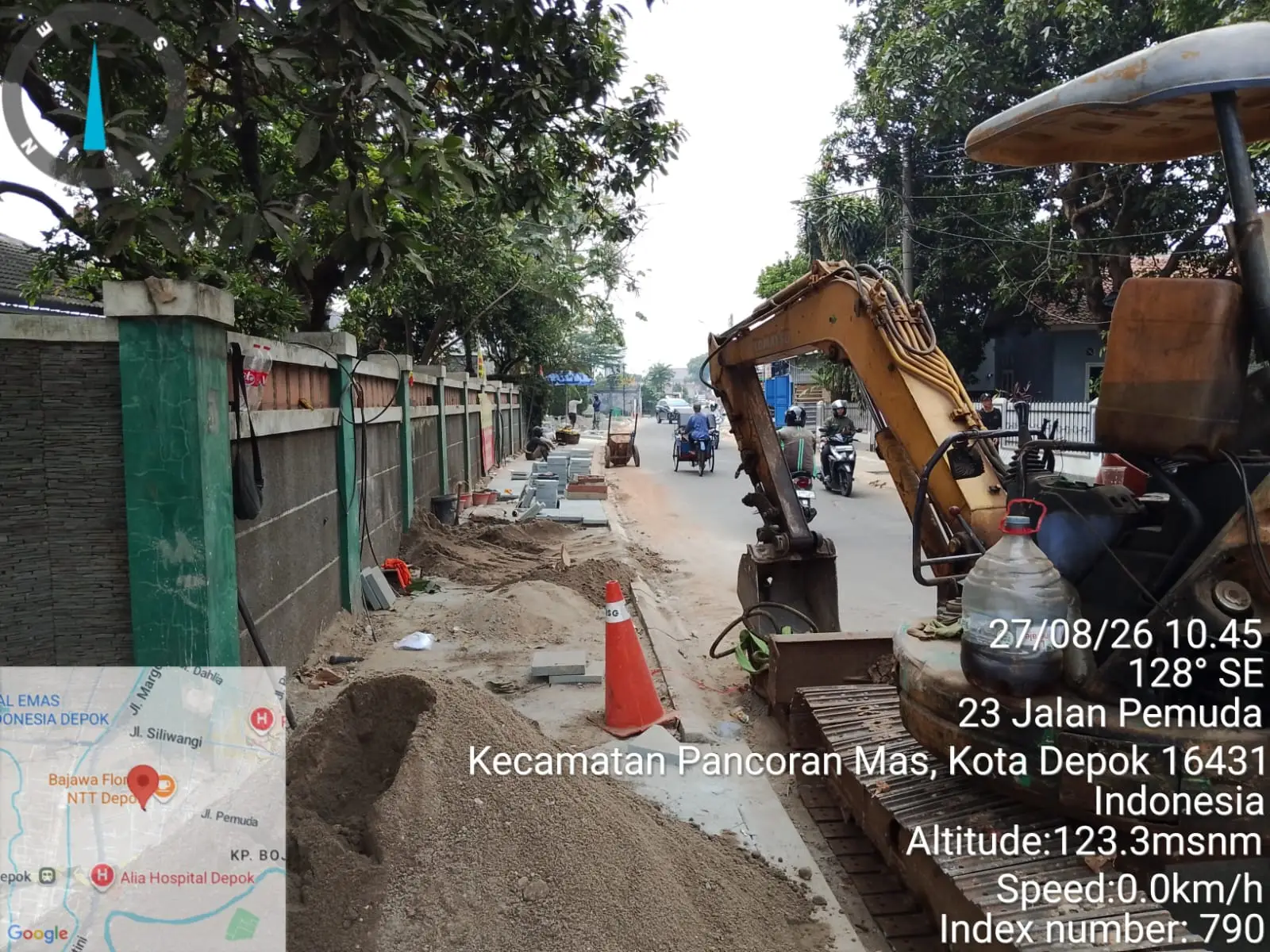 Jalan Pemuda Pancoran Mas Ditutup Besok Malam, Siapkan Jalur Alternatif