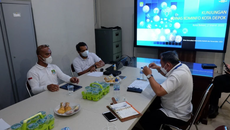 Diskominfo Depok Lakukan Kunker ke Diskominfostandi Bekasi
