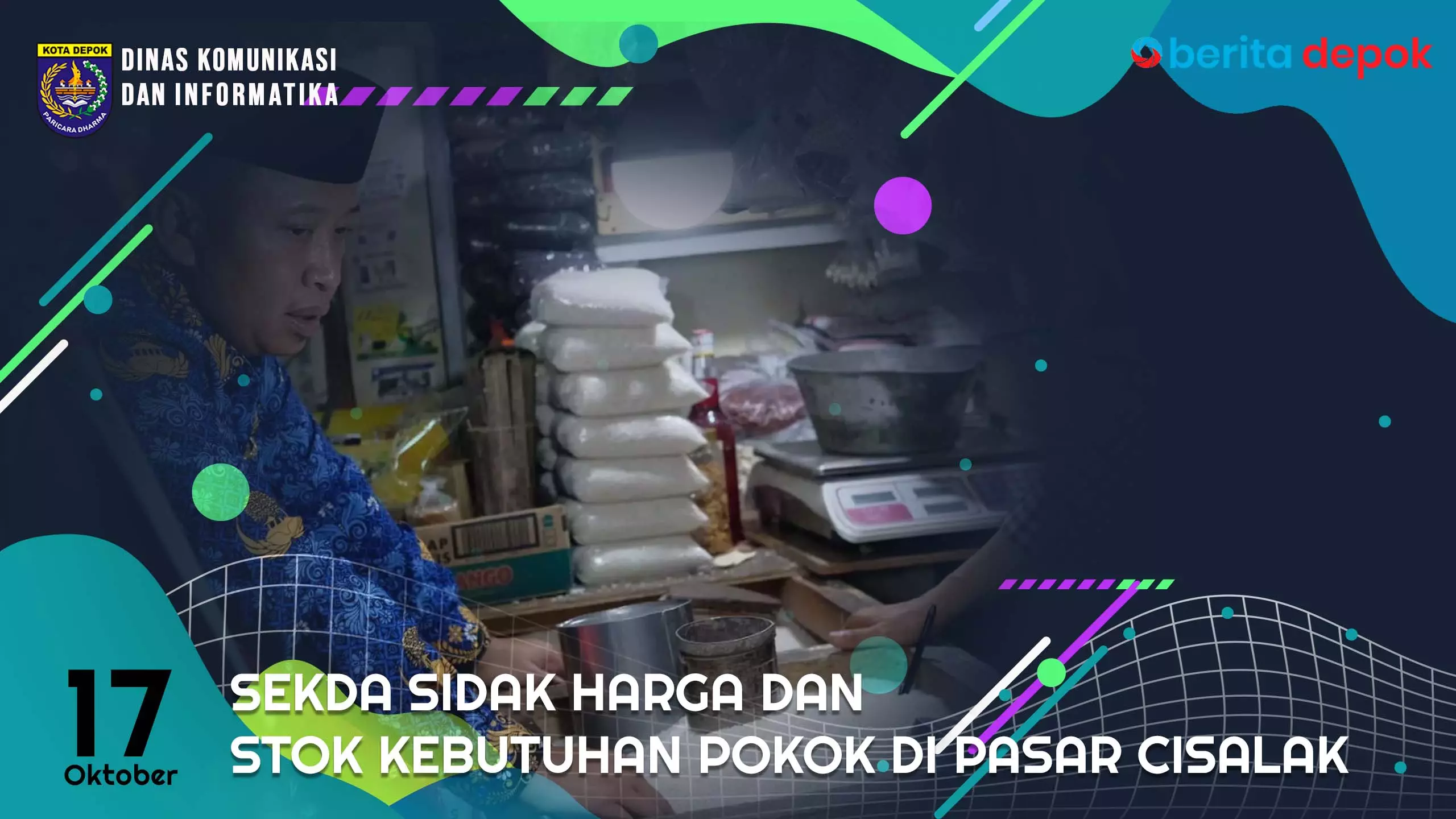 Video: Sekda Sidak Harga dan Stok Kebutuhan Pokok di Pasar Cisalak
