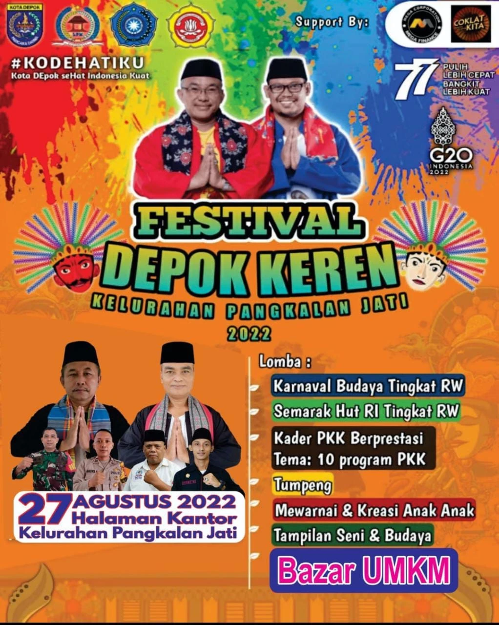 Kelurahan Pangkalan Jati Akan Gelar Festival Depok Keren