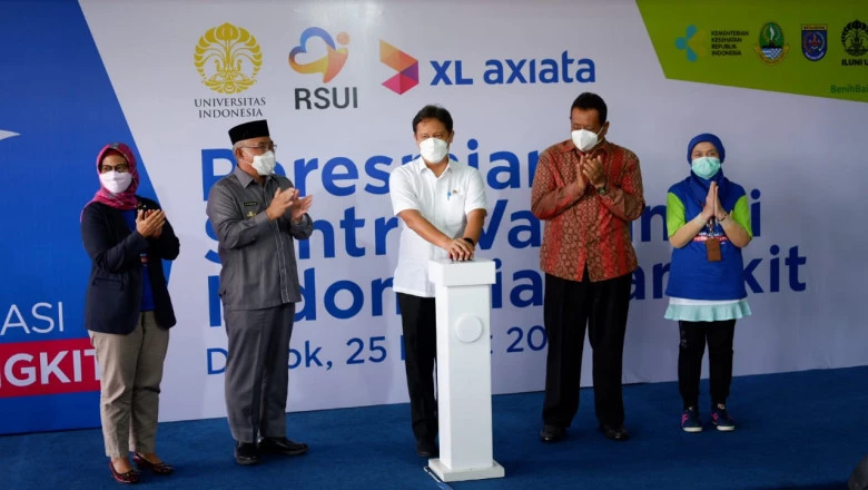 Peresmian Sentra Vaksinasi Indonesia Bangkit