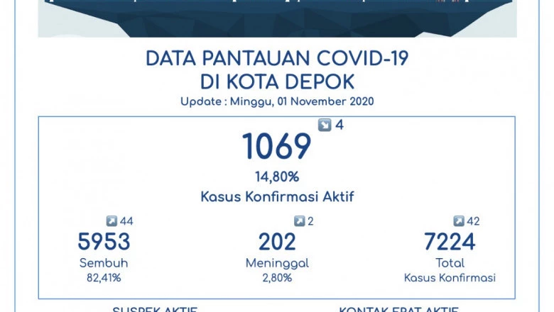 Hari Ini, Pasien Sembuh Covid-19 di Depok Tambah 44 Orang