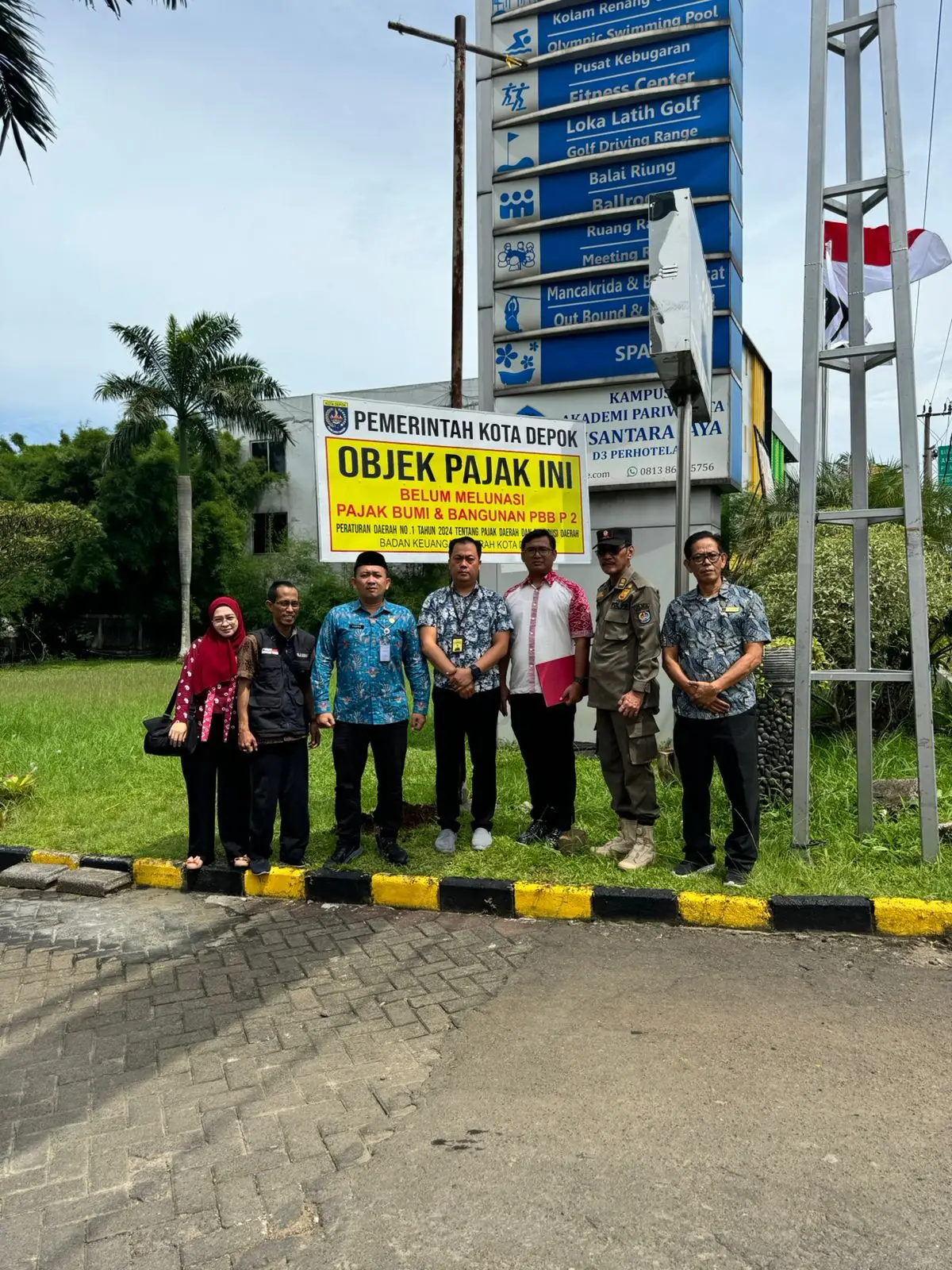 15 Aset Penunggak Pajak di Kota Depok Dipasangi Plang