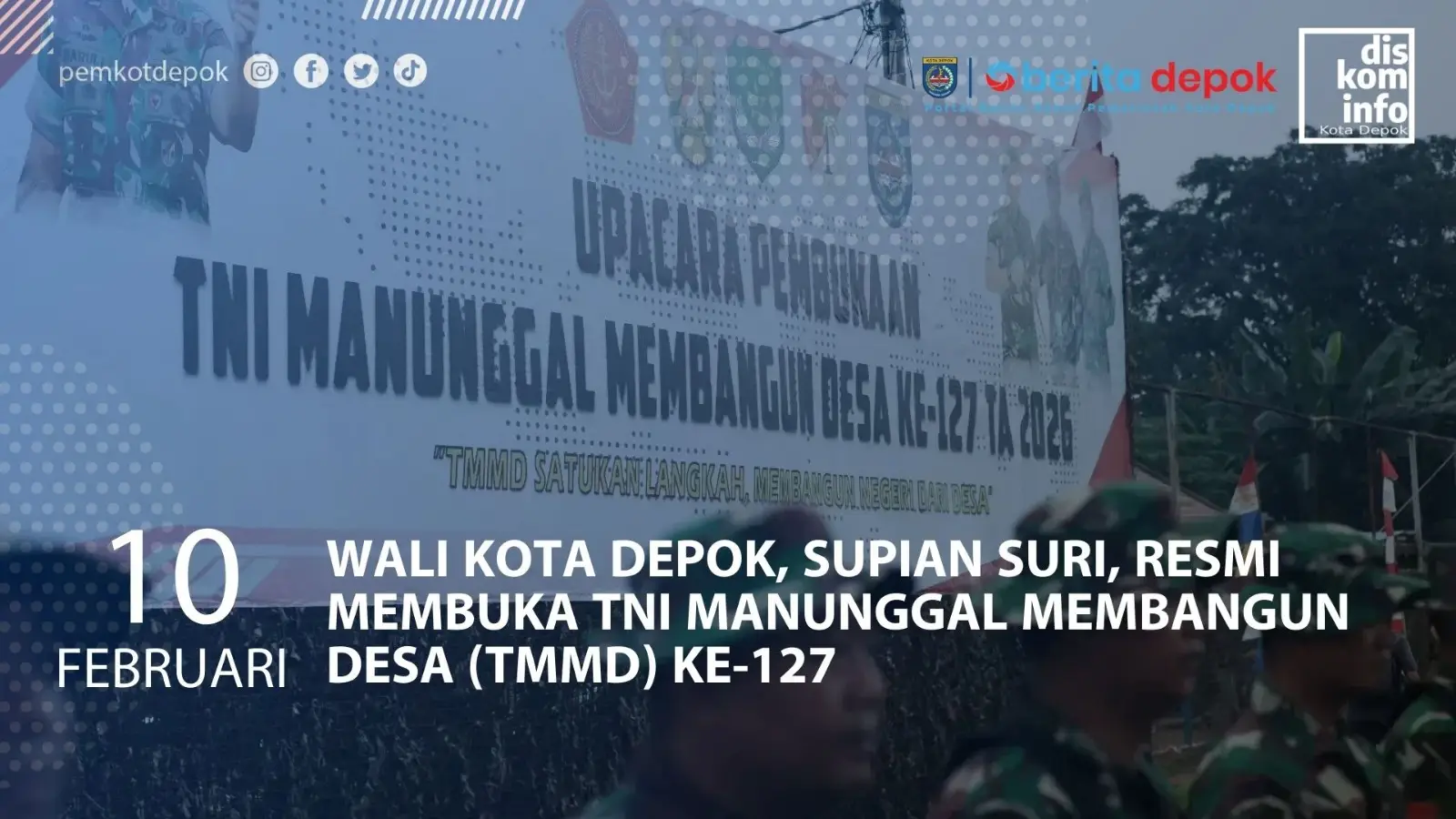 Wujudkan Depok Maju Melalui Program TMMD