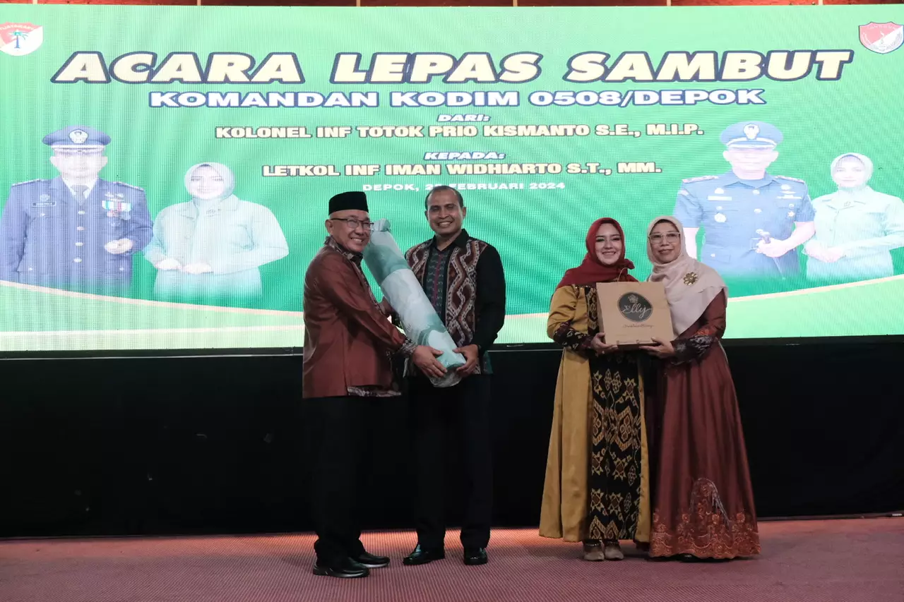Wali Kota Depok Hadiri Acara Lepas Sambut Dandim 0508/Depok