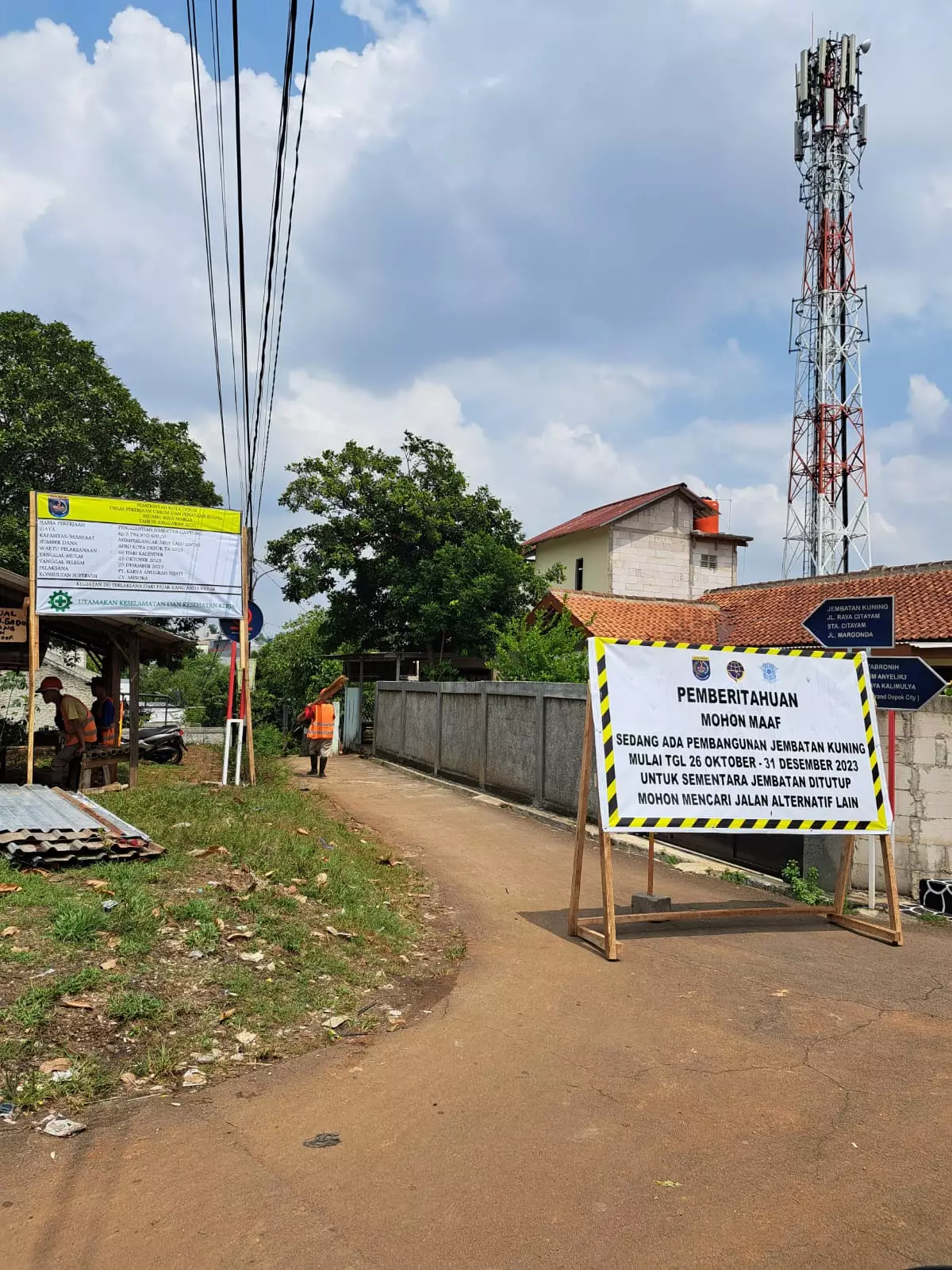 DPUPR Rekonstruksi Jembatan Kuning di Jalan Ceplik, Warga Diminta Cari Jalur Alternatif