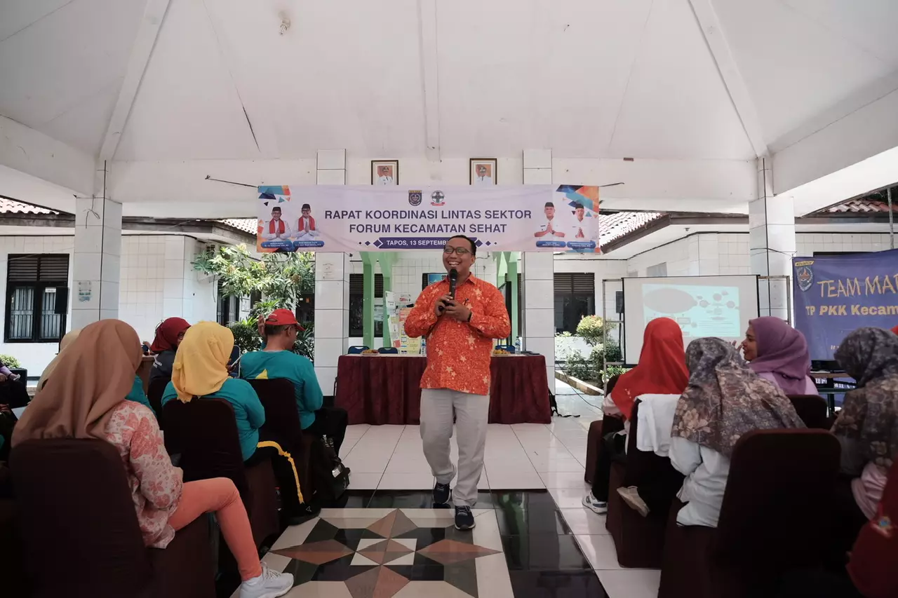 FKKS Kecamatan Tapos Gelar Rakor Lintas Sektor