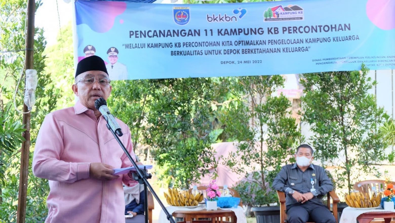 Canangkan 11 Kampung KB Percontohan, Wali Kota Depok Minta Komitmen Camat dan Lurah