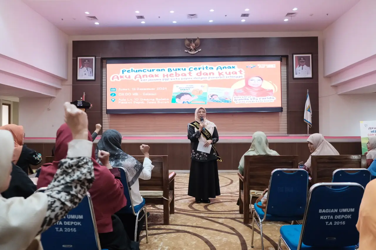 Gandeng Penerbit Erlangga, Bunda PAUD Kota Depok Luncurkan Buku Cerita Anak