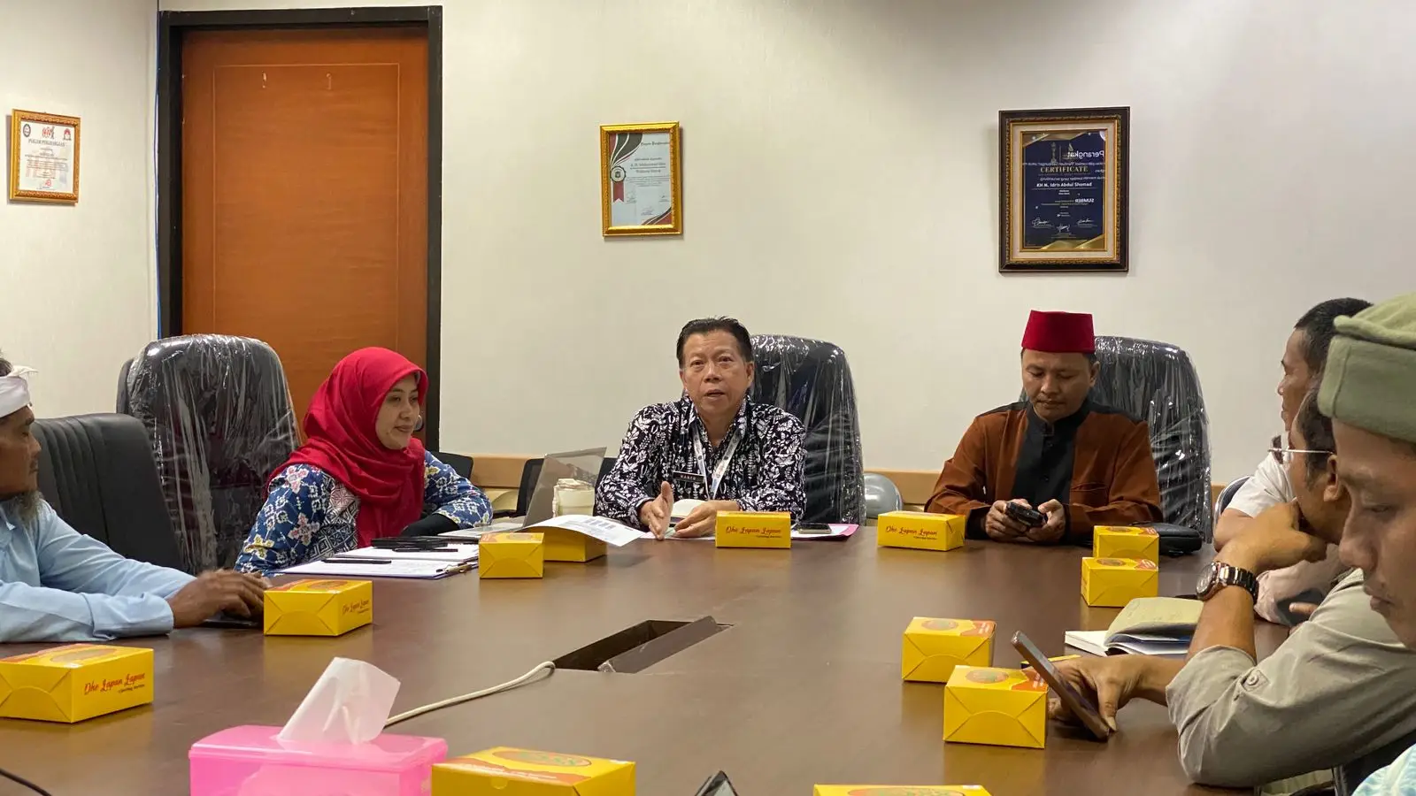 Audiensi, Diskominfo Bahas Teknis dan Peran Serta FK KIM dalam Diseminasi Informasi