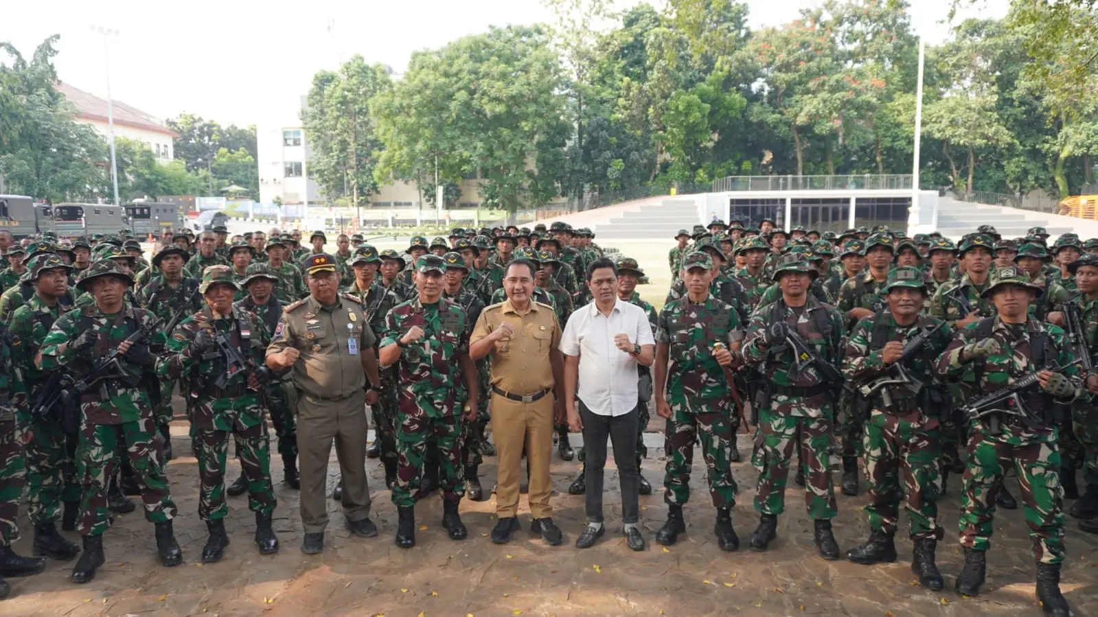 200 TNI Kodam Jaya Perkuat Pengamanan di Kota Depok