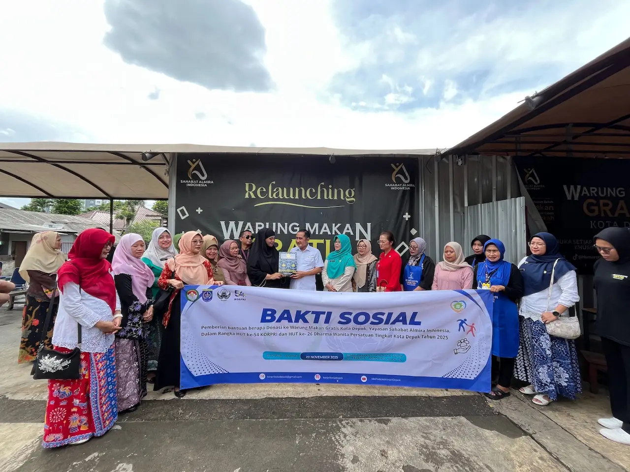 HUT KORPRI dan DWP 2025, Chandra Rahmansyah Salurkan Donasi untuk Warung Makan Gratis Kota Depok