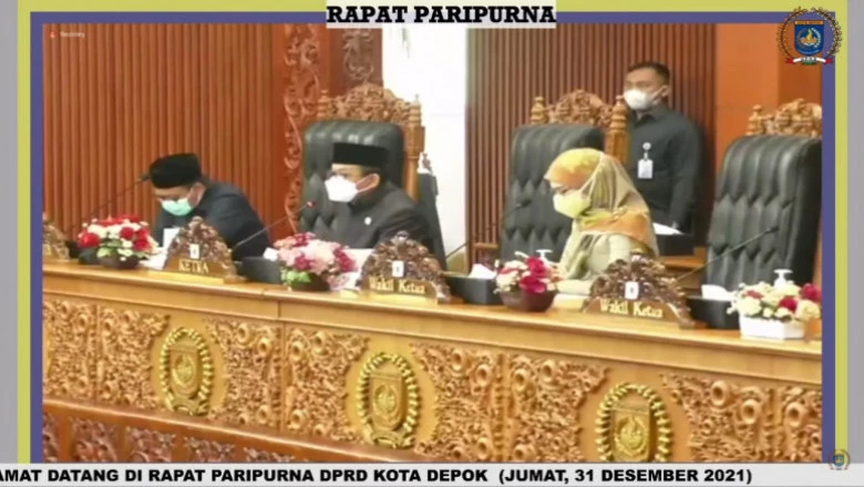 Gelar Rapat Paripurna, DPRD Depok Sampaikan Kaleidoskop Program Kerja Selama 2021