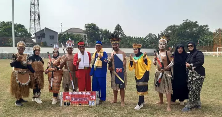 Delapan Budaya Nusantara Ditampilkan di Momen HUT ke-79 RI Tingkat Kelurahan Kukusan