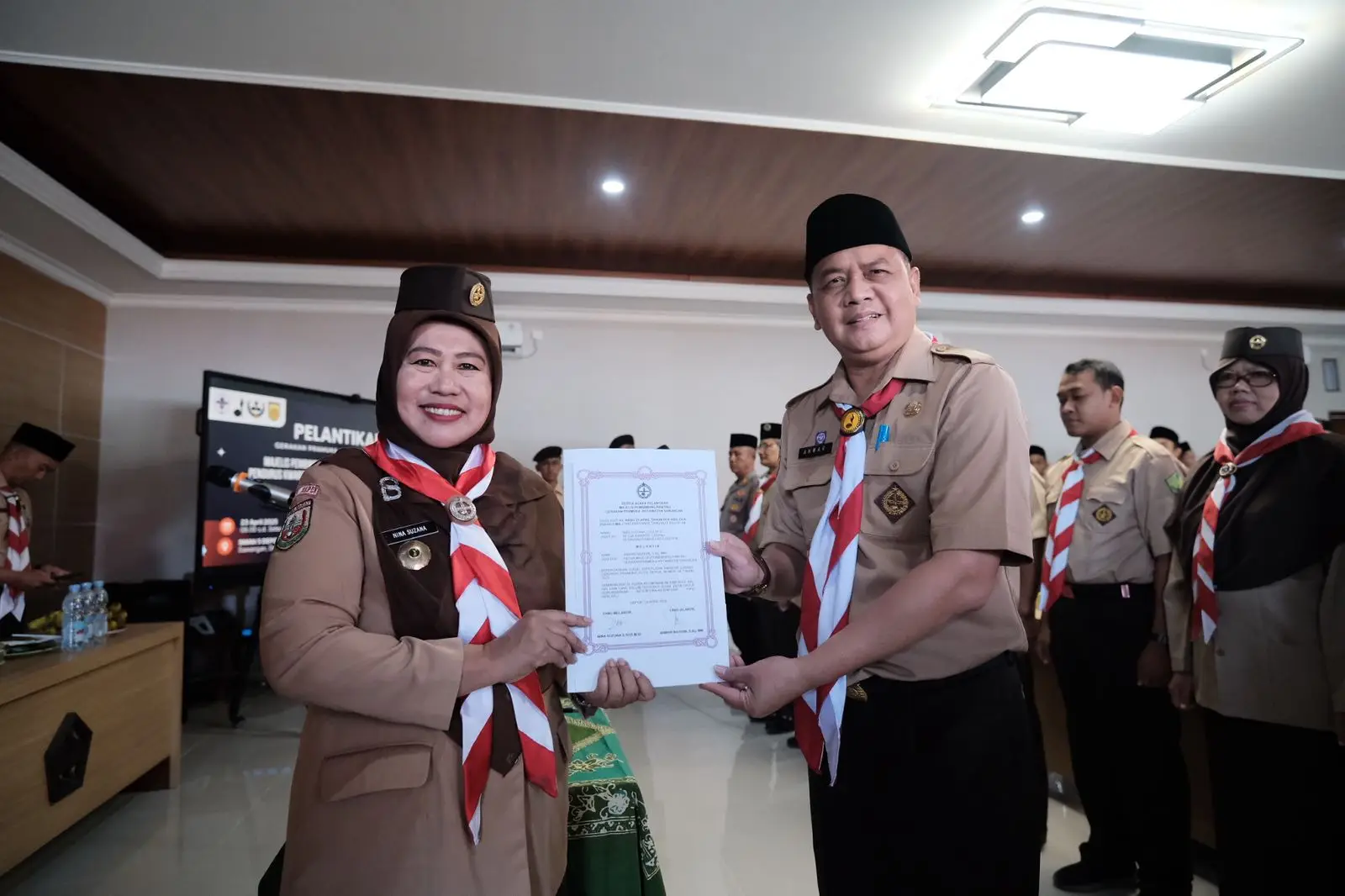Pengurus Baru Kwarran Sawangan Diharapkan Bawa Peningkatan Kualitas Kegiatan Pramuka