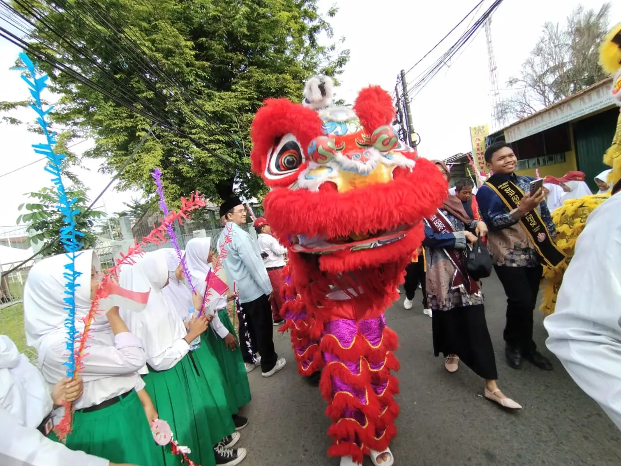Cilodong Angkat Keberagaman, Barongsai Ikut Semarakkan MTQH ke-XXIV