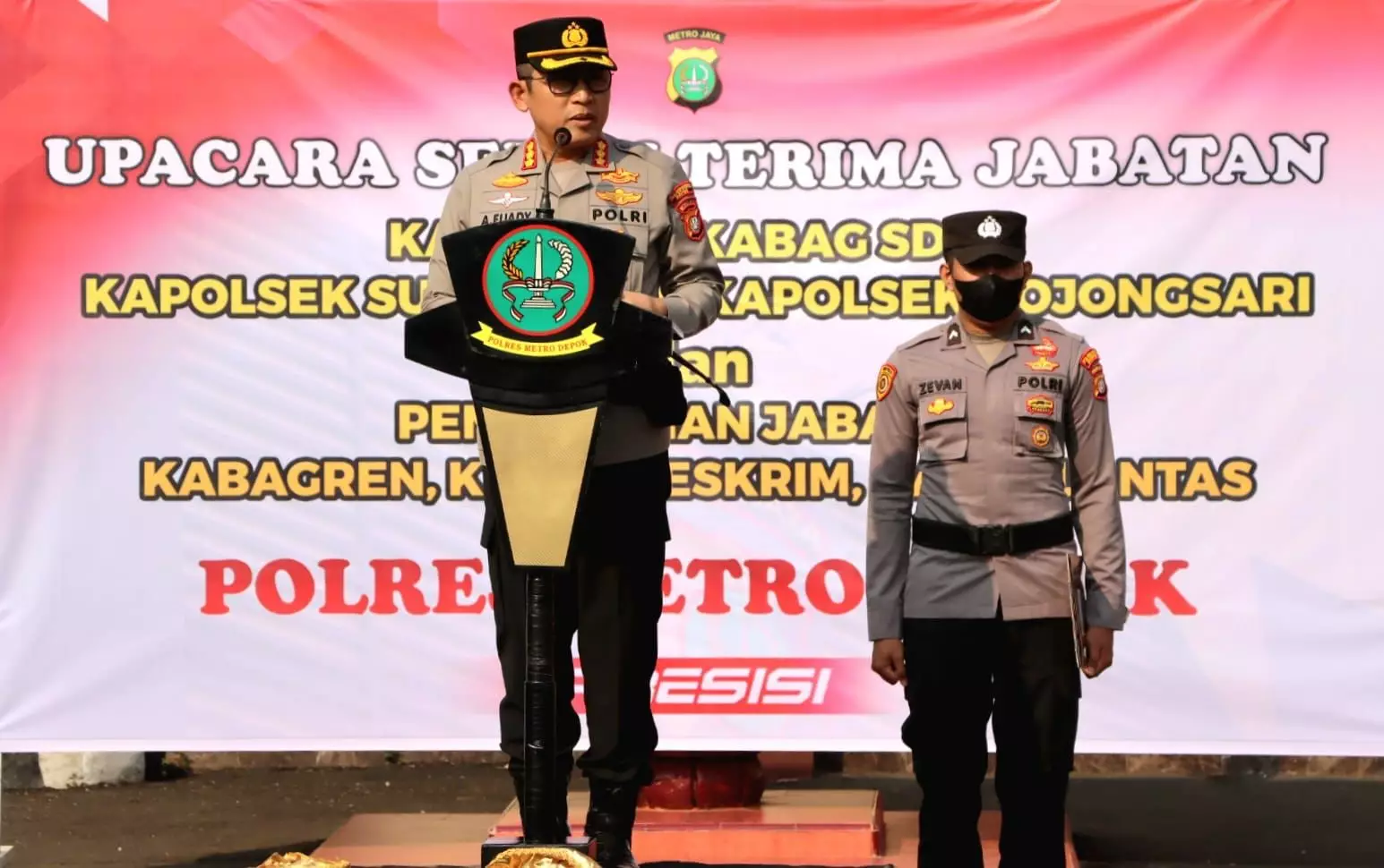 Sejumlah Pamen Dapat Promosi Jabatan di Polres Metro Depok, Ini Harapan Kapolres