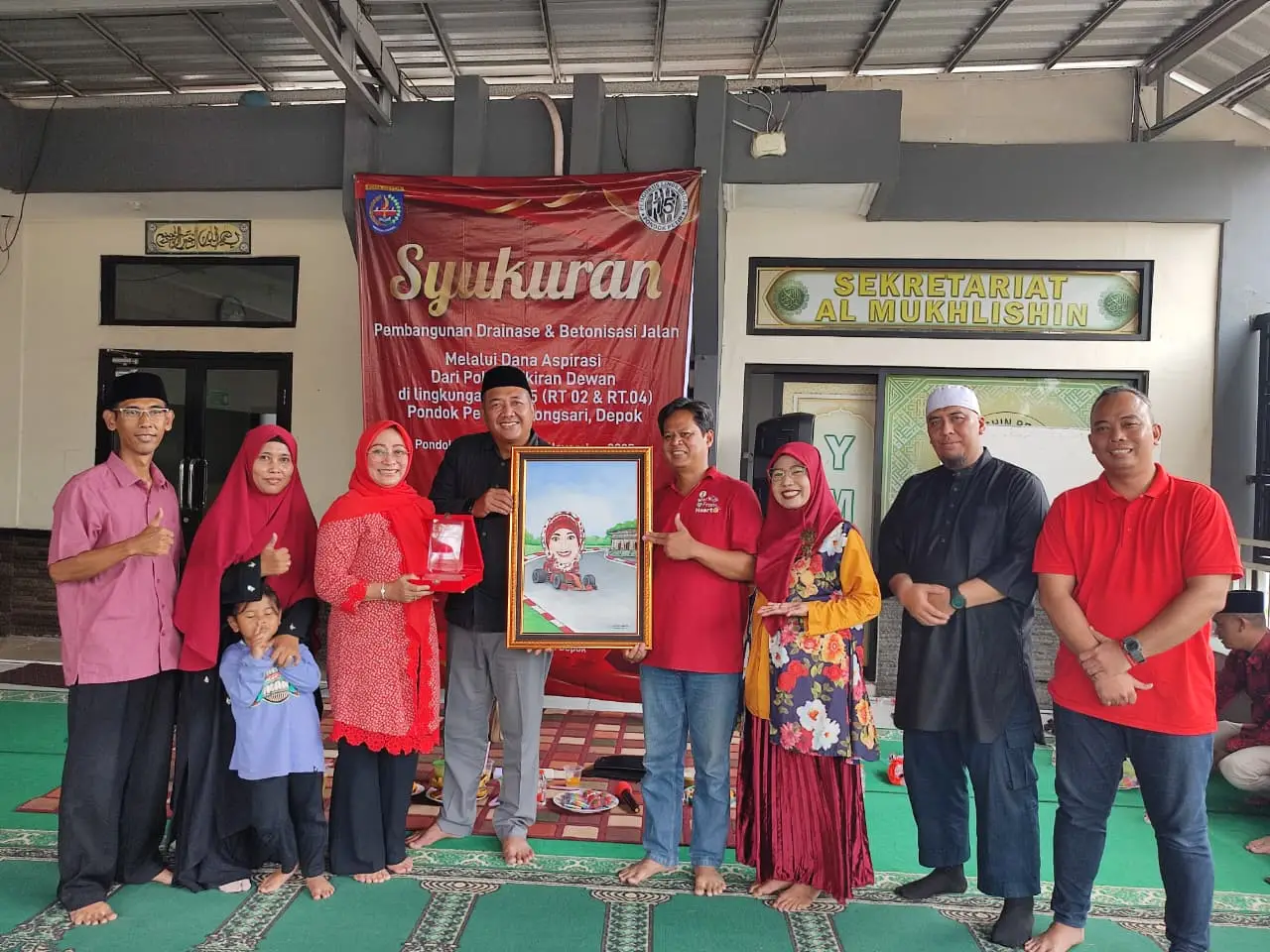 Yuni Indriany Apresiasi Selesainya Pembangunan Drainase dan Jalan Beton di Pontir