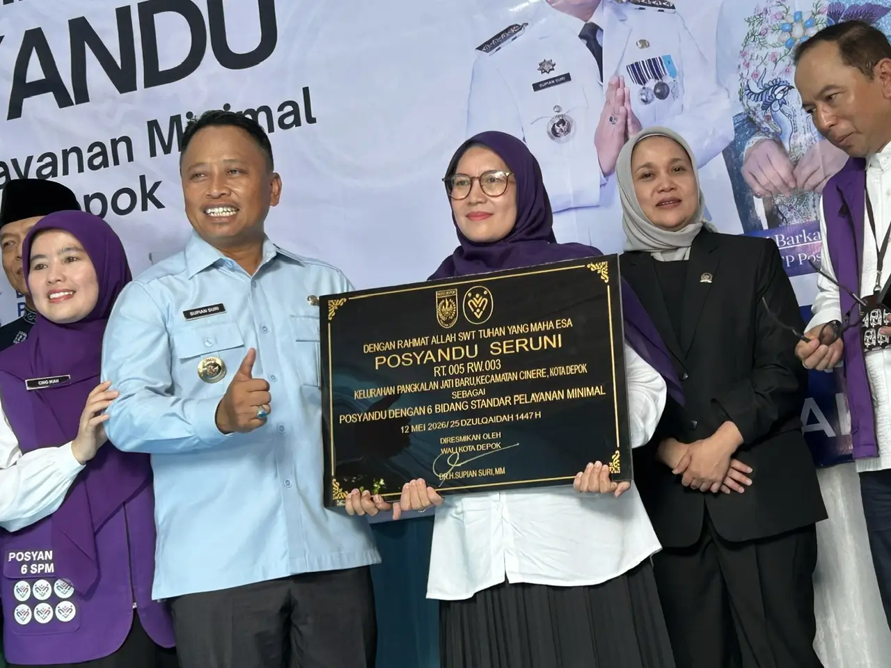 Integrasikan Layanan, Wali Kota Depok Resmikan Posyandu 6 SPM Seruni Kelurahan PJB