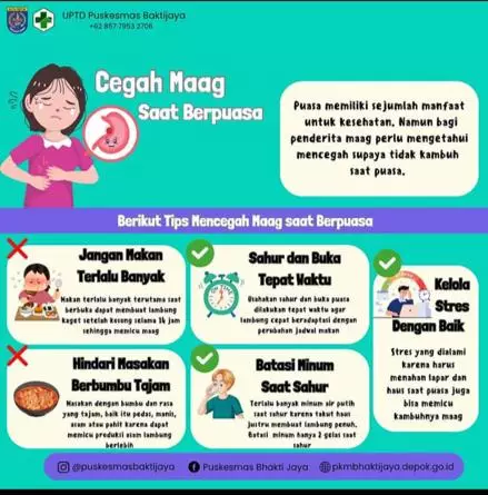 Nyaman Berpuasa Bagi Penderita Maag, Penting Perhatikan Ini