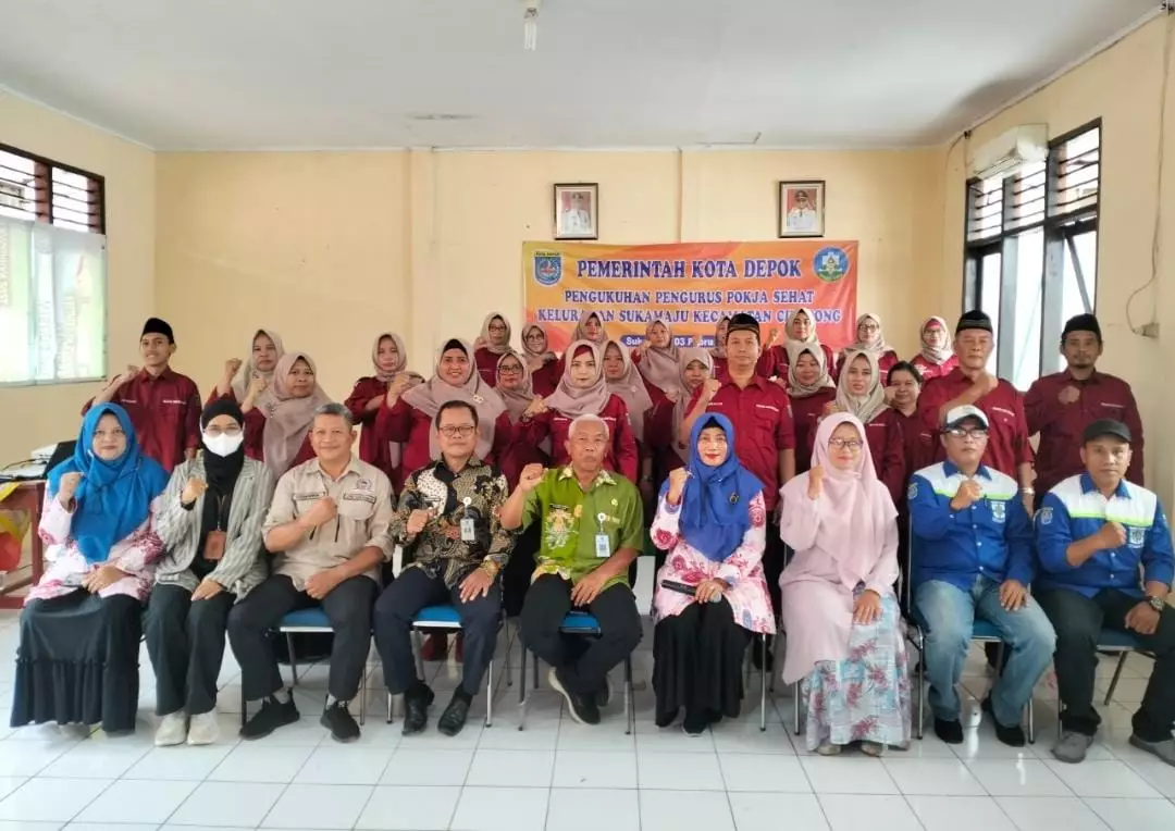 Pokja Sehat Kelurahan Sukamaju Dikukuhkan, Begini Pesan Camat Cilodong