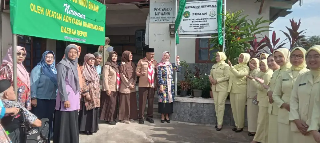 Peresmian Posyandu Binaan Ikatan Adhyaksa Dharmakarini, Camat Sukmajaya: Siapkan Generasi Emas